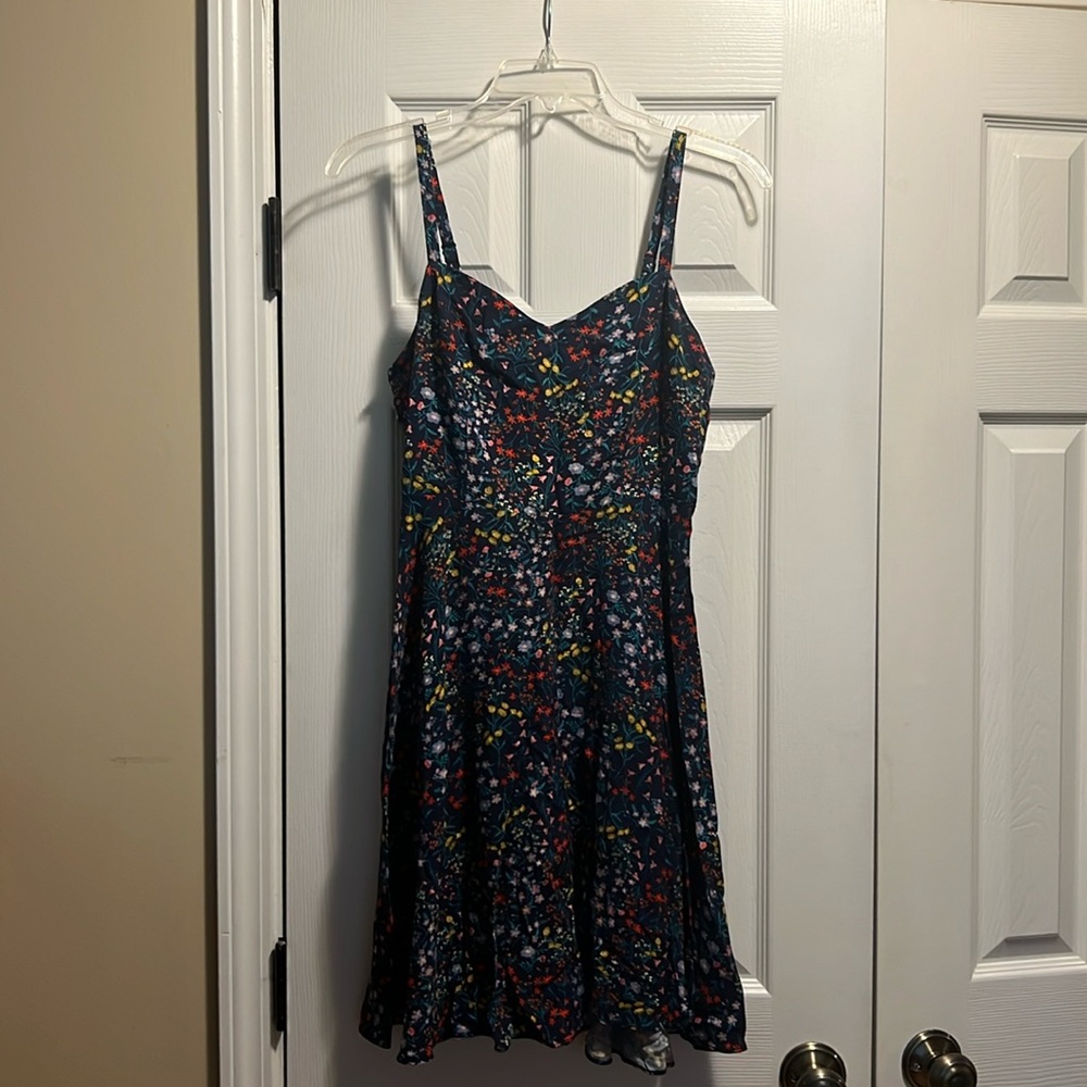 Sweetheart Neckline Sundress with Floral Pattern
